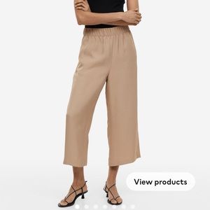 H&M wide leg culottes crop pants